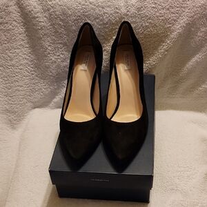 Cole Haan Women's Classic Black Suede Heels.